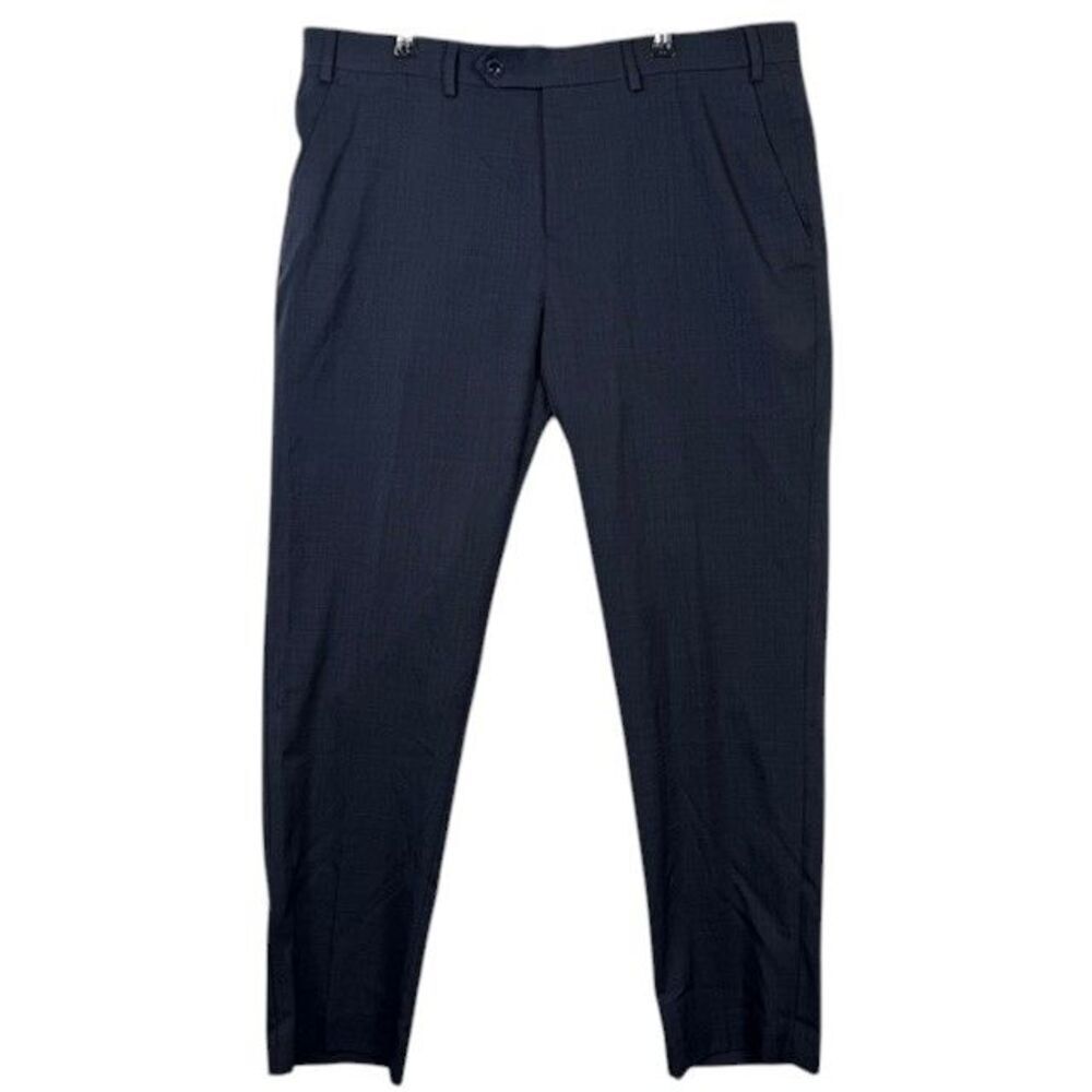 Michael Kors Navy Blue Textured Dress Pants Size 36 x‎ 30